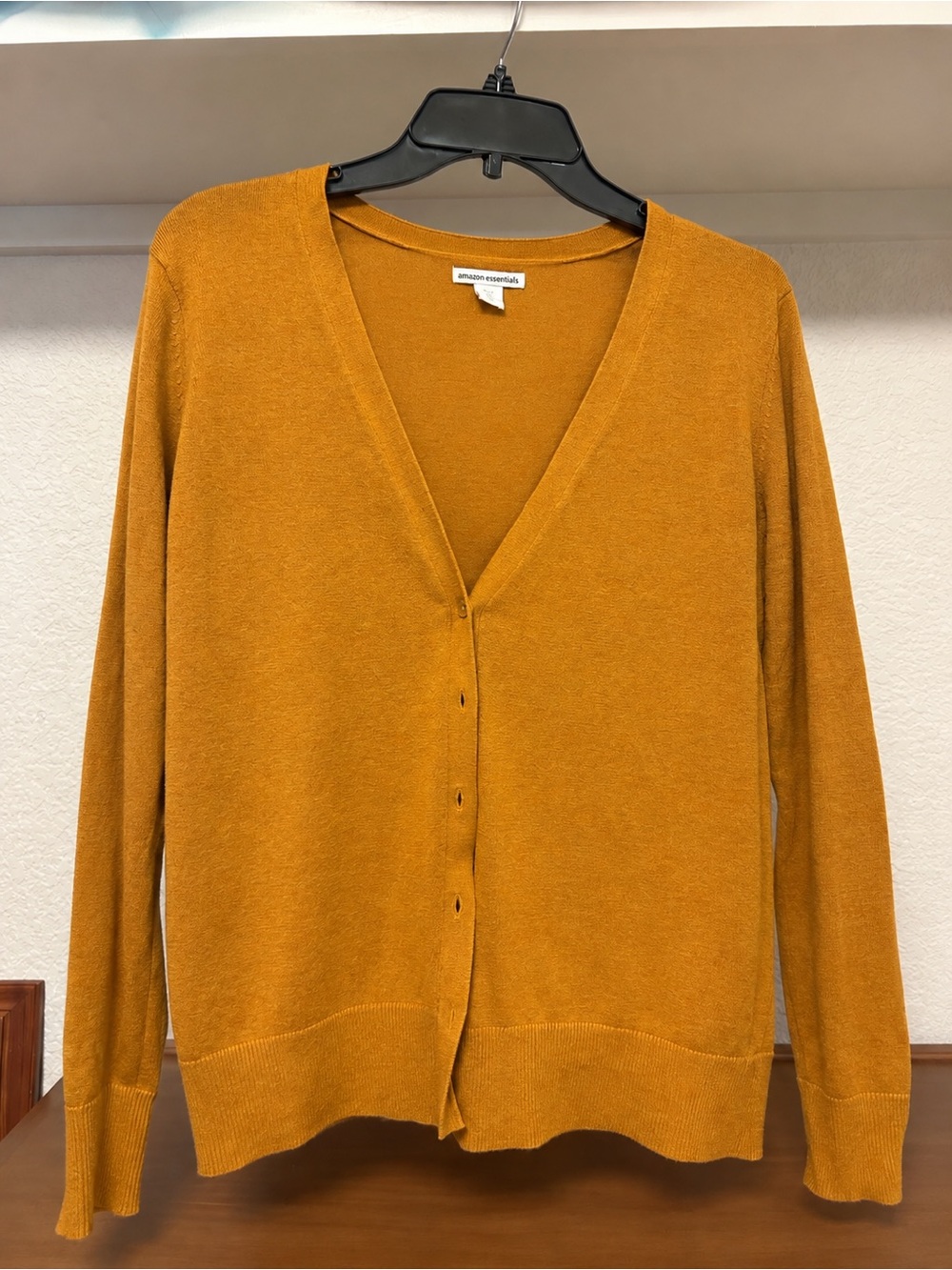 Madewell Women's Mustard Button-Front V-Neck Cardigan